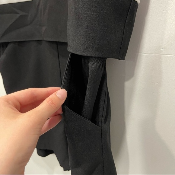 Parker Amor Two-Tone Sleeveless Romper White Black Size Small - Picture 9 of 15